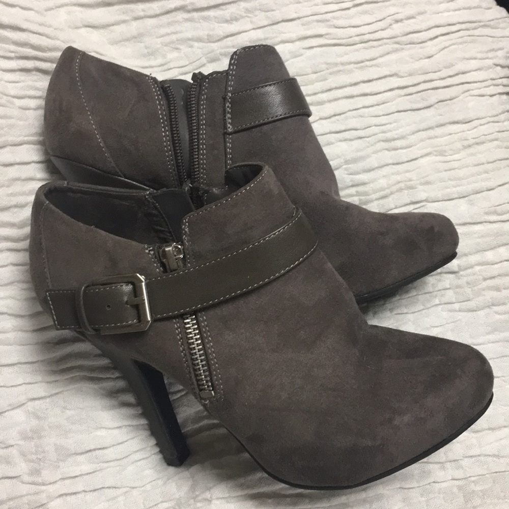 Grey booties
